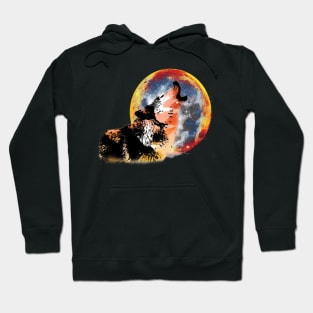 Full moon wolf Hoodie